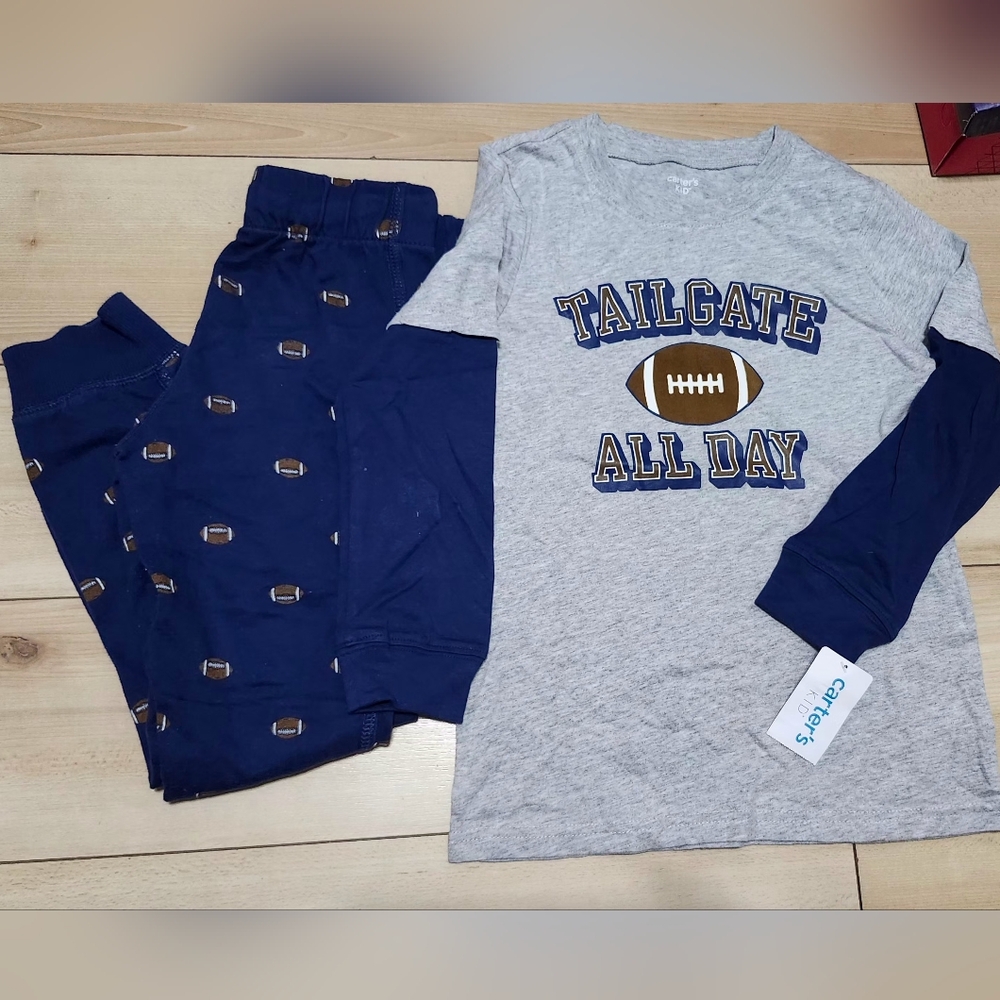 Carter's Gray and Navy Kids Long Sleeve Set